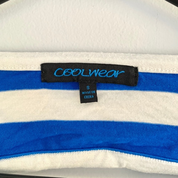 NWOT Cool Wear Chevron Stripe V-Neck Maxi Dress - Picture 4 of 7